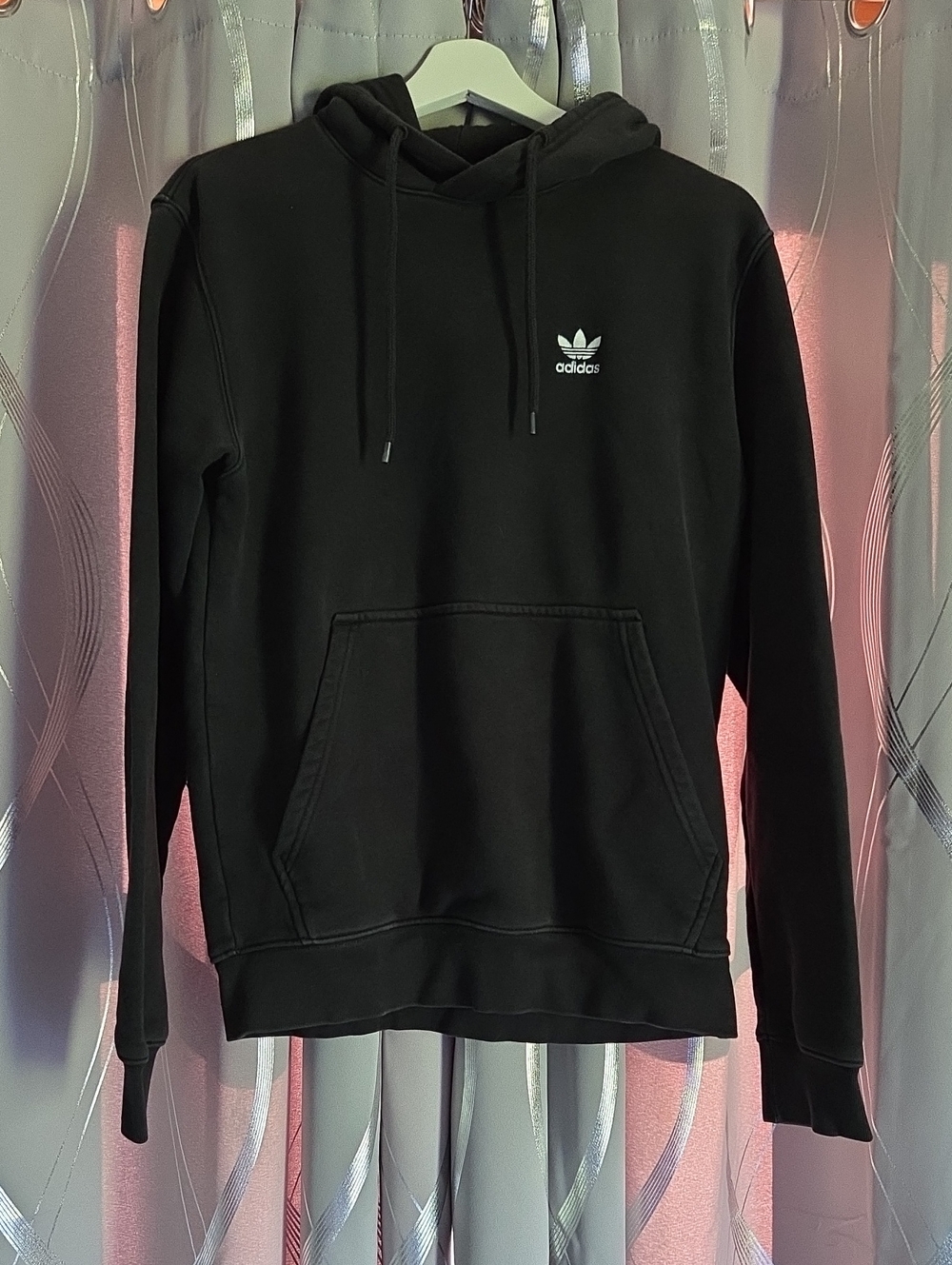 Adidas Black Trefoil Pullover Hoodie XS